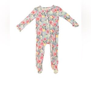 Adorable Floral Pumpkin Kids Footie